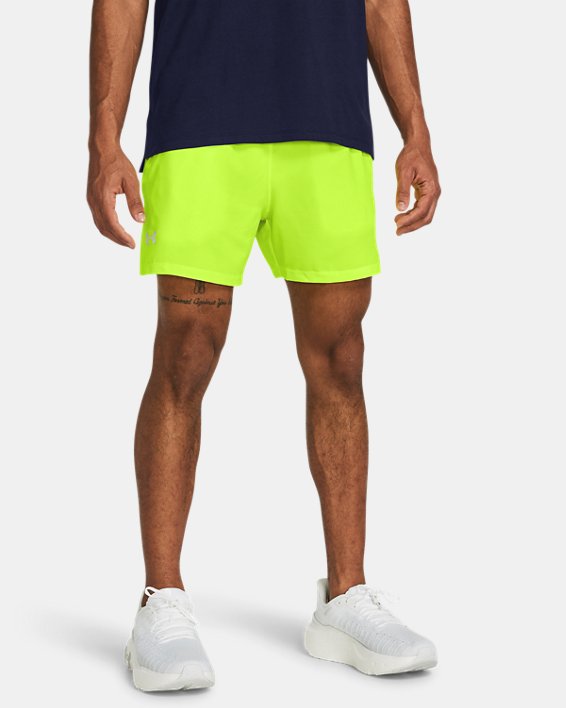 Men's UA Launch 5" Shorts, Green, pdpMainDesktop image number 0
